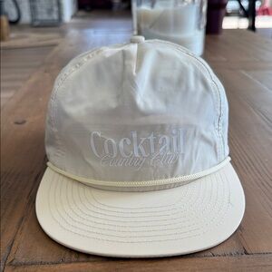 Cream Cocktail Country Club Cap New One Size Women’s Golf Hat